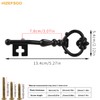 HIZEFSOO 5PCS Key Shape Antique Bronze Pulls Handle Retro Dresser