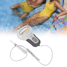 TOPINCN 2-in-1 Portable Digital Water Quality PH and Chlorine Meter for Pool Water Quality Analys Reusable Packaging