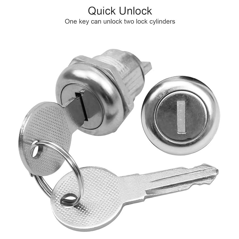 Tool Box Locks with Keys, 4Pack Keys Alike 5/8 Inch