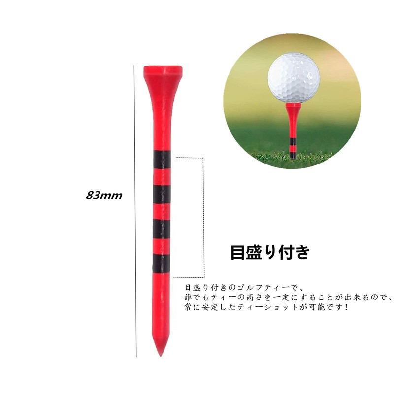 YFFSFDC Golf Tees 3.3 inches (83 mm) Height Adjustable Long
