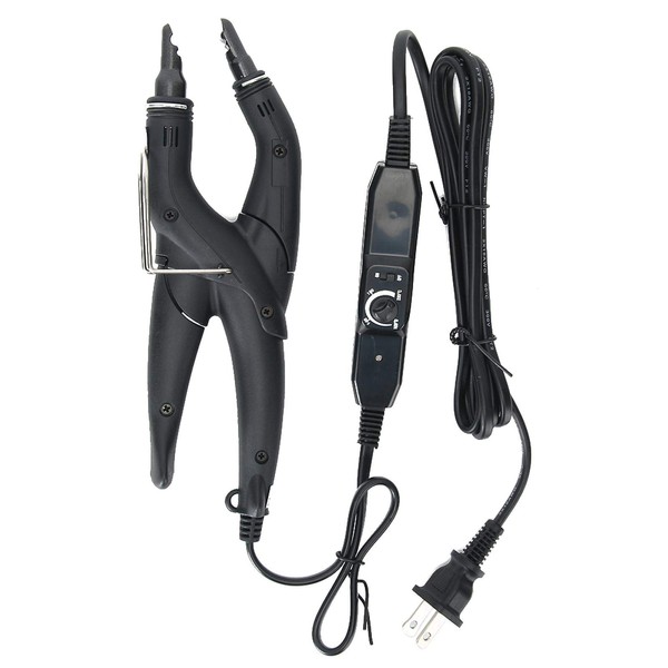 Plancha de extensión de cabello, temperatura ajustable Conector de cabello