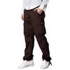 Match Men's Wild Cargo Pants(Brown,34)