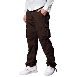 Match Men's Wild Cargo Pants(Brown,34)