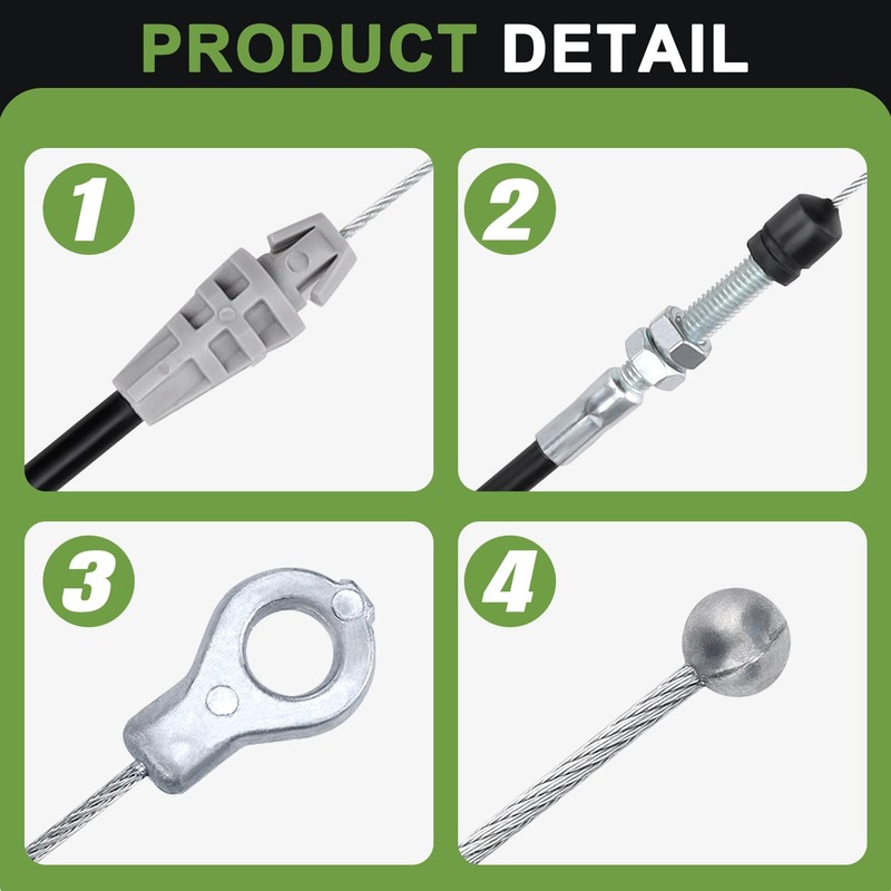 Slother 54530-VH7-000 Mower Roto-Stop Cable for Honda HRX217 Parts, Compatible