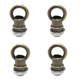 Meuey Lyot Light Fixture Hooks Ring Nut Lifting Ring Nut Eye Nuts Lamp Nut M10 Thread Black Bronze Ring Hanging Light Ring Fixture 4 Sets