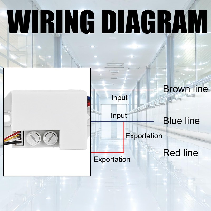 Mini Motion Detector 220 V: IP65 Mini Infrared Motion Sensor