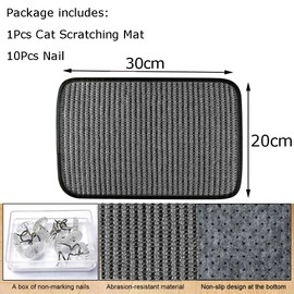 Cat Scratching Mat Sofa Furniture Protector Cat Scratcher Board Natural Sisal Cat Scratching Pad Cat Scratch Couch Cover Guard Cat Claws Care Toy Scratcher Mat Rug Cat Grinding Claw Protect Furniture