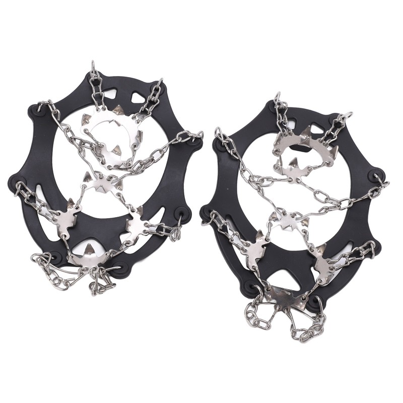Ice Traction Cleats Shoe Crampons Snow Grips with 19 Spikes