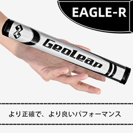 Geoleap Putter Grip - Soft PU Round Lightweight Golf Grip in 4 Colors and 2 Size Options (Red Color, Medium (3.0))