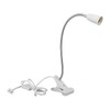E26/E27 Clip Desk Lamp Holder 5.9ft Cable 11.8in Gooseneck Design