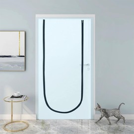 Zip Dust Door Barrier -Temporary Door-Plastic Door-U Shape Door Dust for Decorating House or Residential Room or New Builds or Renovation