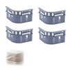 lasuroa 4pcs Bed Sheet Holder Locks, Reusable Clips Fasteners for