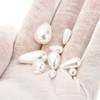 PATIKIL 6x3mm Pearl Charm, 200Pcs Pearl Beads Teardrop Faux Pearl