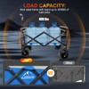 Collapsible Foldable Wagon, Utility Large Capacity Beach Wagon with Big