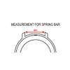 Alpine 6 pcs Stainless Steel Spring Bars with Spring Bar
