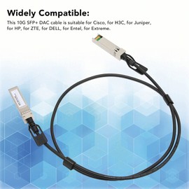 10G SFP DAC Cable - High Speed, Stable, Plug and Play, Zinc Alloy & PVC Material