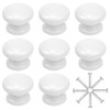 Changrongsheng Pack of 8 White Drawer Knobs, 33 x 25