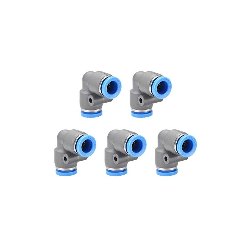 sourcing map Elbow Push to Connect Air Fittings 8mm Tube