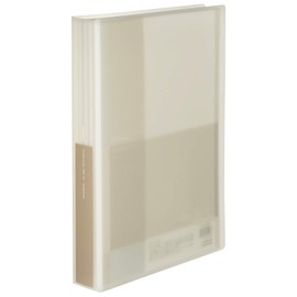 KOKUYO L-GL100W File Clear Book, Glassel, Fixed Type, A4, 100 Pieces, White
