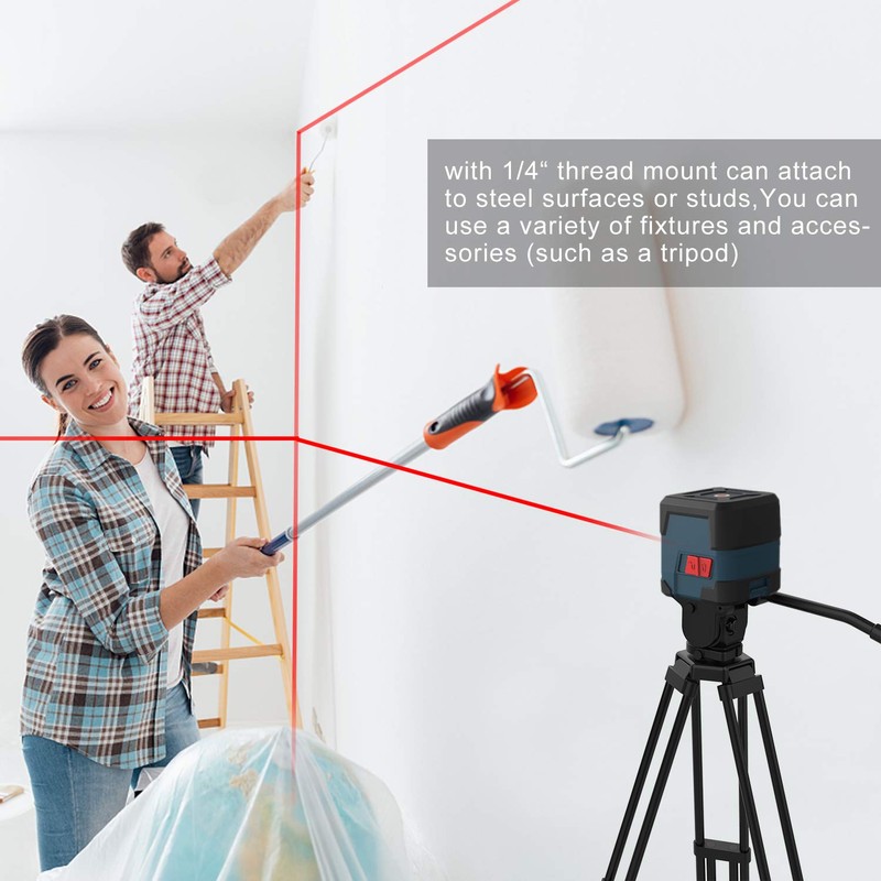 Laser Level, RockSeed Cross Line Laser with Self-Leveling, Vertical and