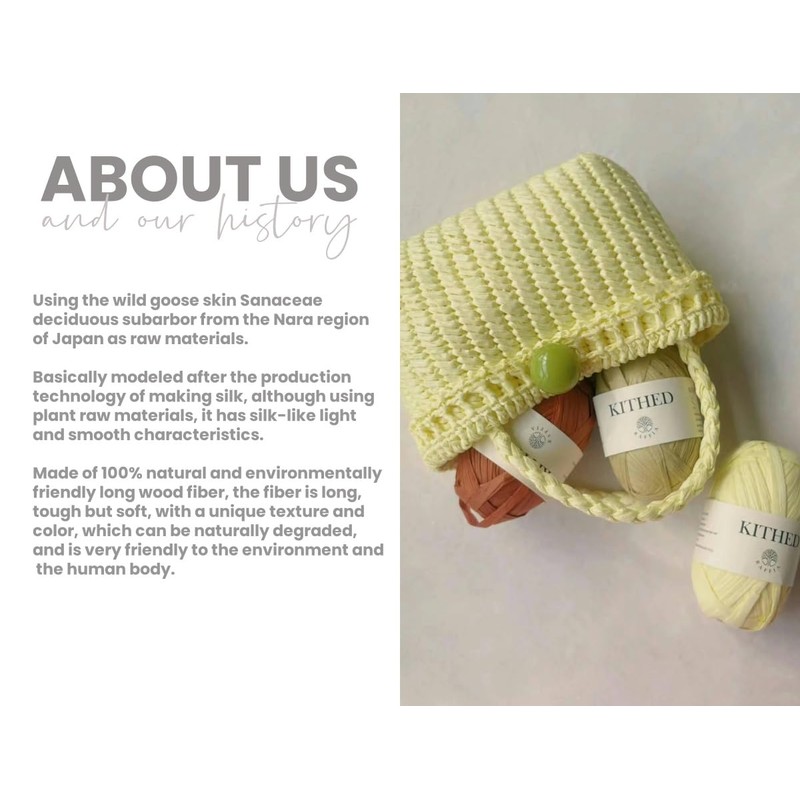 Raffia Yarn, Soft Raffia Yarn for Crochet，328ft，Smooth Raffia for Hand