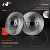 A-Premium 11.81 inch(300 mm) Front Vented Disc Brake Rotors +