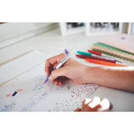 Paper Mate Flair Felt Tip Pens | Ultra Fine Point (0.4mm) | Black | 12 Count