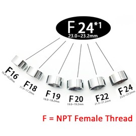 Book Faucet Adapter, Transfer 24mm NPT Female Thread to Female Thread, Tap Connector Aerator for Bathroom Kitchen Water Filter Adapter (24mm Female Thread to 24mm Female Thread)