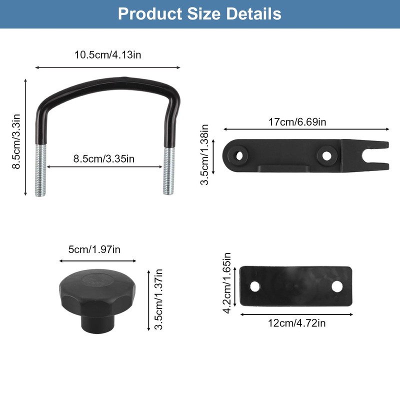 Erato Pack of 4 Universal Roof Box Mounting U Bracket