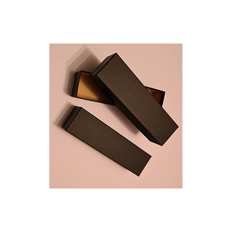 Coin Storage Box Strong & Rigid Cardboard , Black (x2)