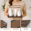 Bathroom Tray for Counter Top Organizer – Oak Wood Vanity