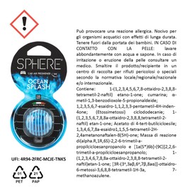 Little Joe Sphere Ocean Splash Scented Car Air Freshener