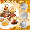 40 Pack Aluminum Pans with Lids for Thanksgiving Aluminum Food