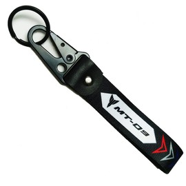 Motorcycle Keychain Metal Key Tag Label Ring Compatible With Yamaha MT09 FZ09, Black, Free