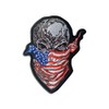 Skull Patch - Skull with Bandana USA Flag Patch -