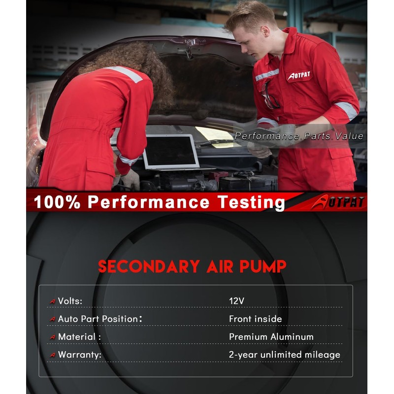 AOTPAT 0001406385 Secondary Air Injection Pump Smog Pump Compatible with