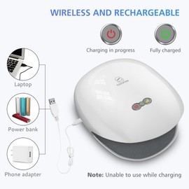 COMFIER Wireless Hand Massager with Heat,3 Levels Compression & Heating,Rechargeable Hand Massager Machine for Carpal Tunnel,Ideal Gifts for Women