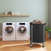 ELYKEN Laundry Hamper with Wheels, 170L Large Capacity Laundry Basket