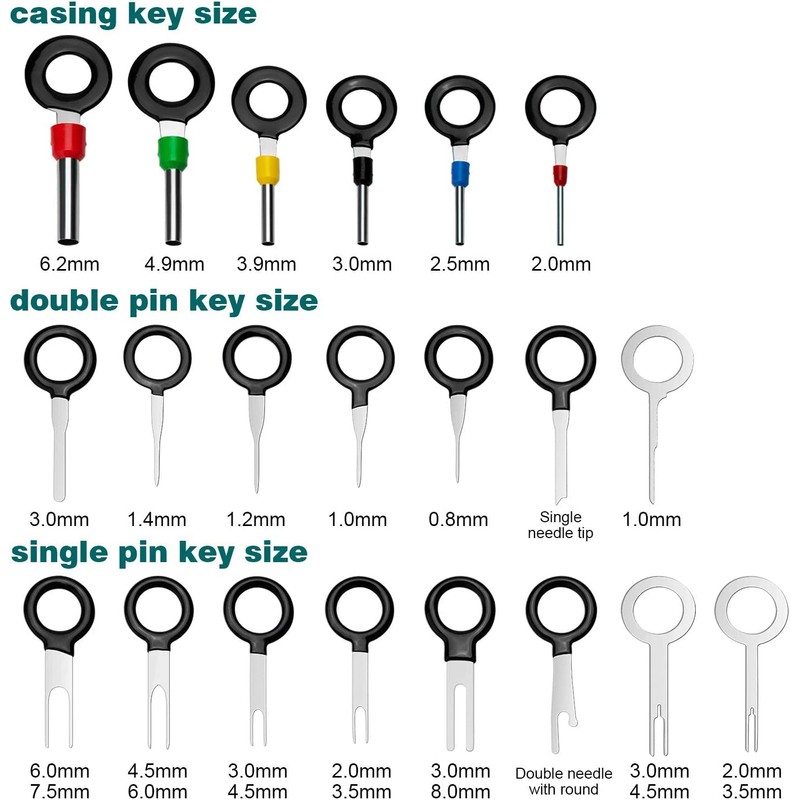 SAVITA 21 PCS Terminal Removal Tool Key Extractor Tool Pin