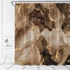 YSATNSFT Brown Marble Shower Curtain Abstract Marble Texture Art Modern