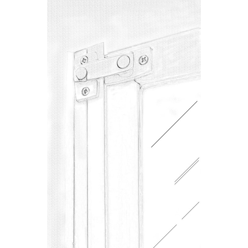 QCAA Solid Brass Shutter Bar/Door Latch, 7/8" x 2-3/32", Satin