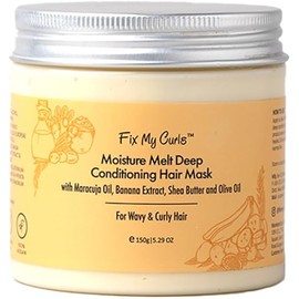 Moisture Melt Deep Conditioning| Hair Mask for Dry, Damaged, and Chemically Treated Hair| 8 Magical Oils, Shea Butter, Vitamins| Pro-Keratin Bond Repair |Weekly Revitalization, (5.29 oz)