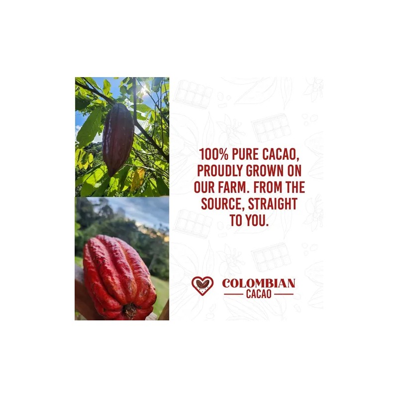 Colombian Cacao Granos De Cacao Crudos 100% Puros De