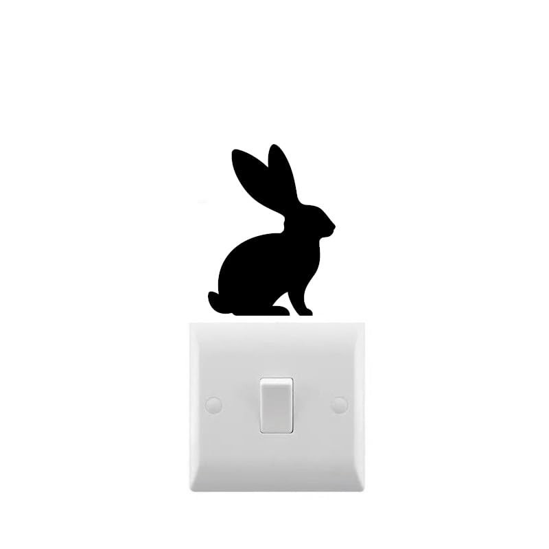11 x Cute Bunny Rabbit Silhouette Waterproof Sticker Pack -