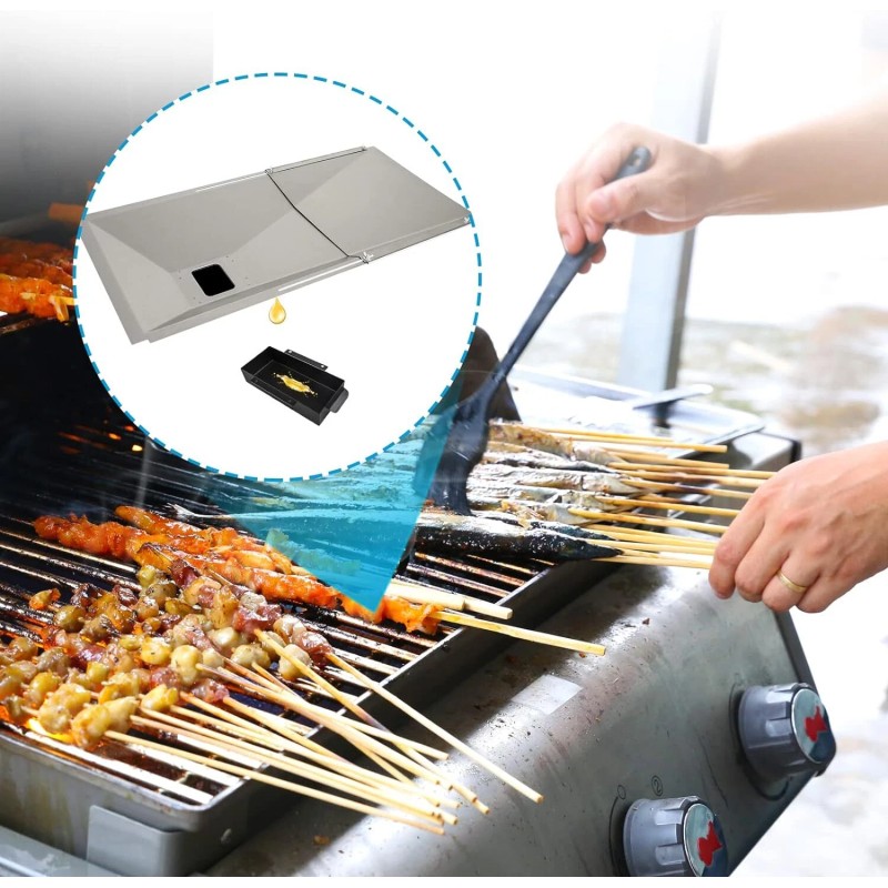 Uniflasy Universal Adjustable Grease Tray For 3 4 5 Burner