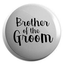 Hippowarehouse Brother of the groom Badge Various Sizes 38mm 50mm 75mm