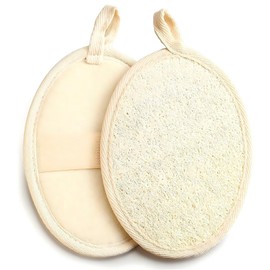 2 PCS Body Sponges for Shower,Body Scrubber,Body Exfoliator,Bath Sponges for Adults,Face Scrubber,Exfoliating Body Scrub,Natural Sponge,Exfoliating Pads,Exfoliating Sponge