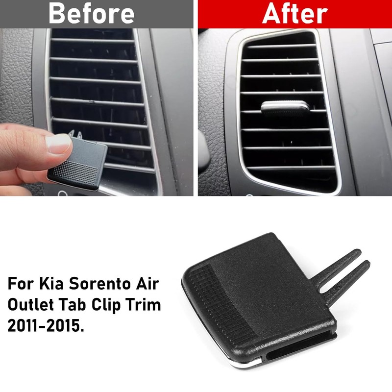 TTCR-II Compatible with 2011-2015 Kia Sorento AC Vent Tab Clip,