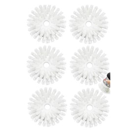 Palm Brush Refills for OXO Good Grips Soap Dispensing Dish Brush - 6 Pack Cleaning Replacement Brush Head for OXO Palm Brush(White)