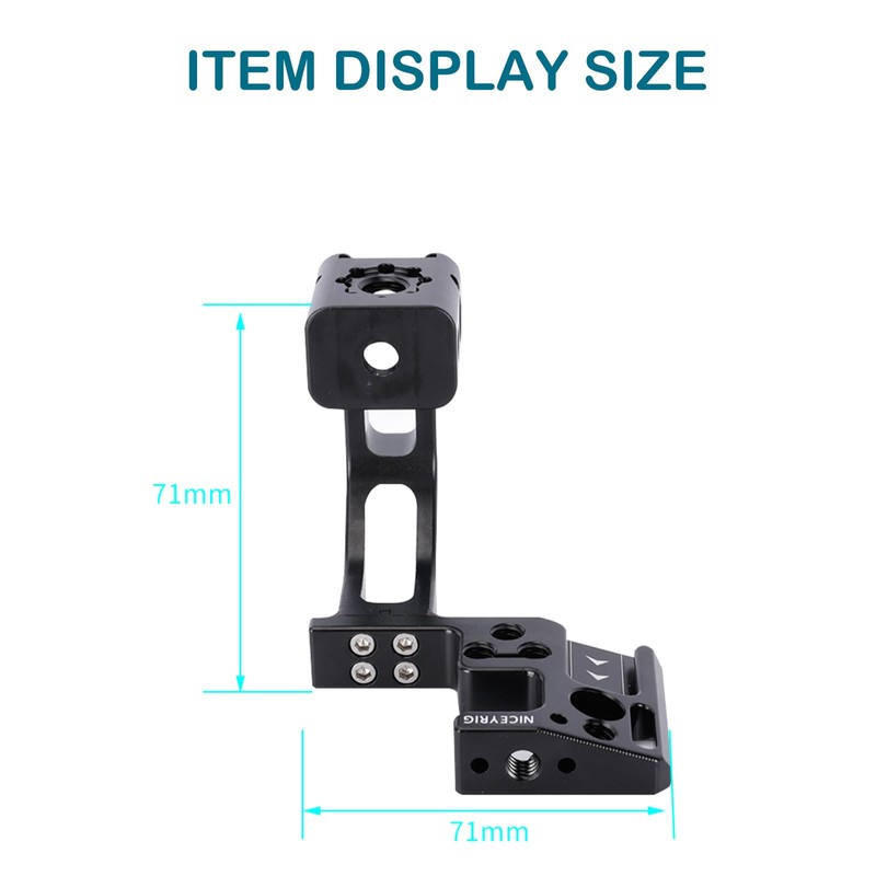 NICEYRIG FX3/X30 Handle Extension Rig,Extension Bracket Grip for Sony FX3/FX30
